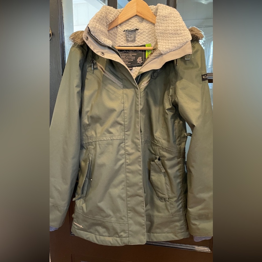 Capp3l By Ride Snowboards Jacket. Women’s Dark Green Size M/M.